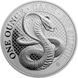 Срібна монета Кобра Cash о. Св.Єлени &pound;1 2022 наклад 7500 COBRA фото 1