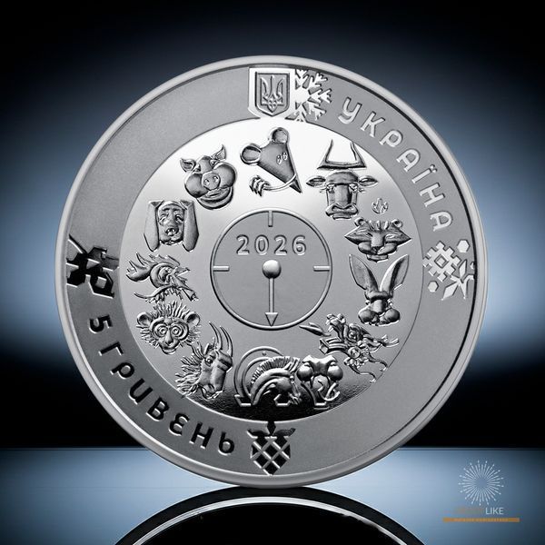 Монета НБУ "Рік Коня" у сувенірній упаковці, 5 гривень, 2025 N-HORSE-2026 фото