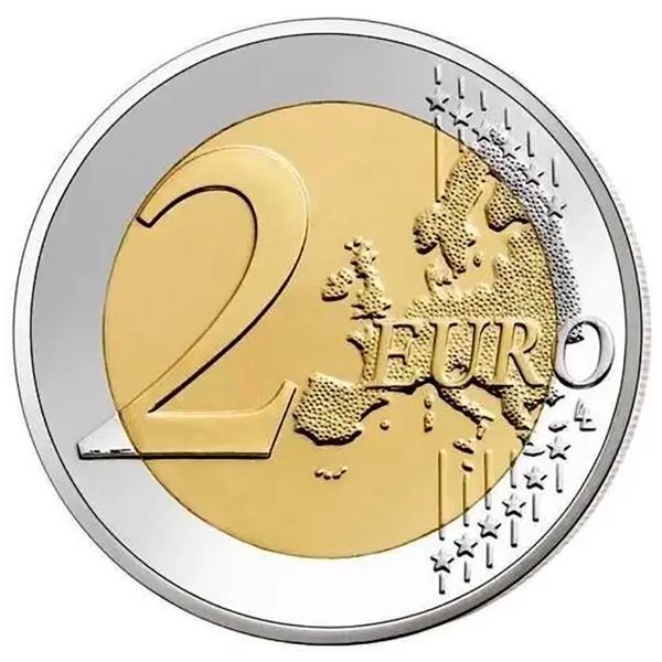 Монета номиналом 2 евро &laquo;Подсолнух для Украины&raquo;, Латвия, 2023 2EURO-LATVIA-2023 фото