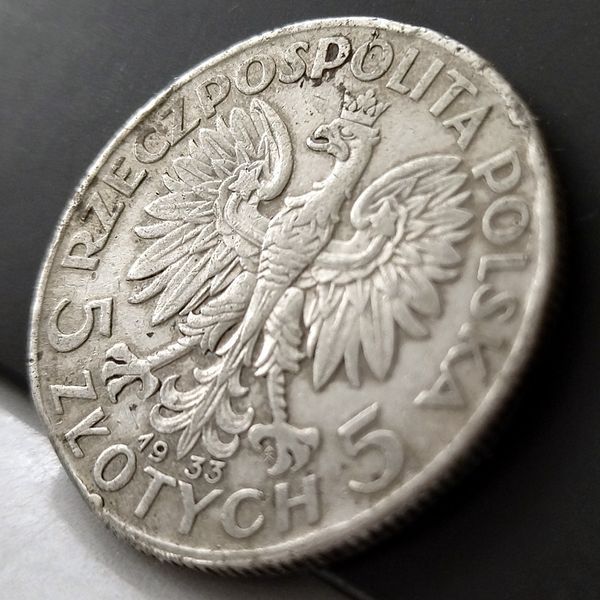 Серебряная монета Королева Ядвига, 5 злотых 1933, Польша YADVIGA33 фото