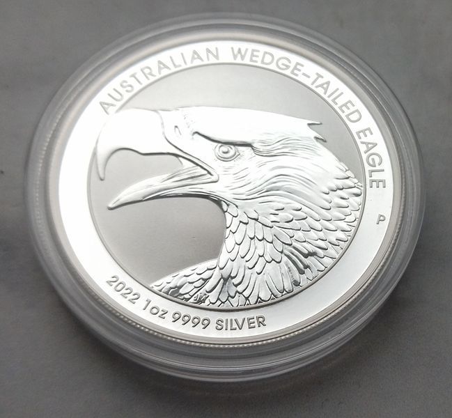 Срібна монета "Клинохвостий орел", 1oz, Австралія, 2022 KLIN-22 фото