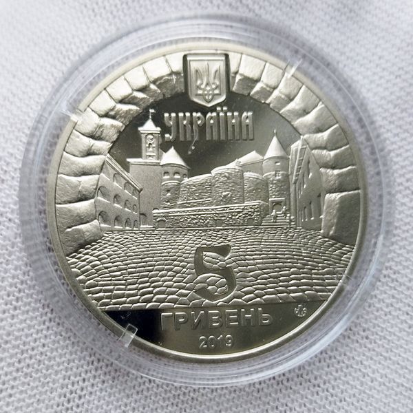Монета НБУ "Замок Паланок" 5 гривен, 2019 в блистере PALANOK фото