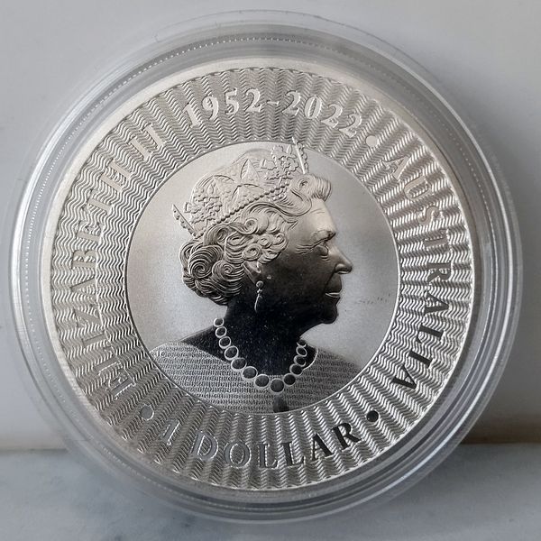 Серебряная инвестиционная монета "Австралийский Кенгуру", 1 доллар, 31,1 г чистого серебра, Австралия, 2023 KANGAROO-2023 фото