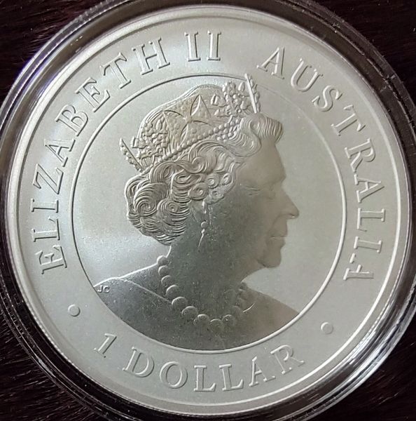 Серебряная монета Коала (Австралия) 2022, 1 доллар 1 унция серебра 9999 KOALA22 фото