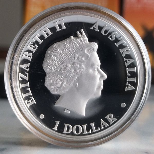 Серебряная монета 1 oz "Австралийский Кенгуру", пруф, в футляре и с сертификатом, Австралия, 2011 KANGAROO-2011 фото