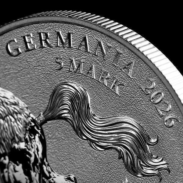 Срібна монета "Слейпнір", четверта в серії "Germania Beasts", 5 марок, 1 унція срібла 9999, з сертифікатом, 2026 SLEIPNIR-2026 фото