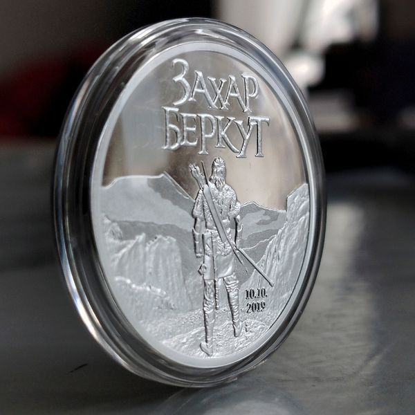 Серебряная монета "Захар Беркут", 500 франков, proof, Камерун, 2019 ZAKHAR-2019 фото