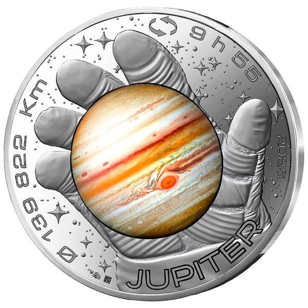 Срібна монета "Юпітер" серії "Space Odyssey з Томасом Песке", 10&nbsp;євро, Франція, 2025 M-JUPITER-FRA-25 фото