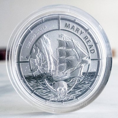 Срібна інвестиційна монета Мері Рід (MARY READ), 1 oz срібла 999, Соломонові острови, 2022 MARY-READ-2022 фото