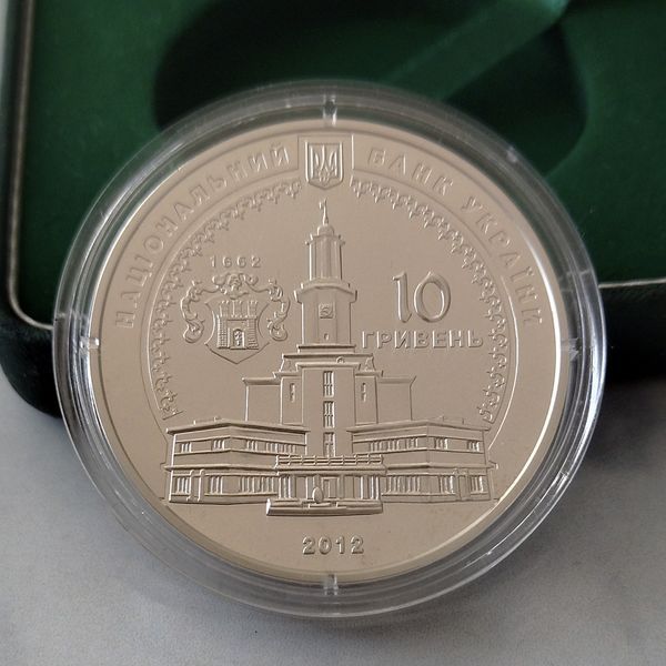 Серебряная монета НБУ "350 лет г. Ивано-Франковску" 10 гривен, 2012 350IF фото