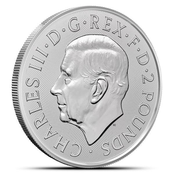 Серебряная инвестиционная монета Британия, 1 oz серебра 999, Великобритания, 2025 BRIT25 фото